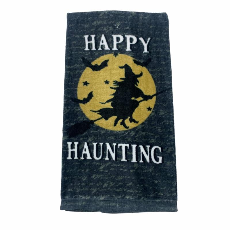 Kitchen Towels, Dish Cloths & Aprons |   Happy Haunting Towel Kitchen Towels, Dish Cloths & Aprons Kitchen Towels, Dish Cloths & Aprons