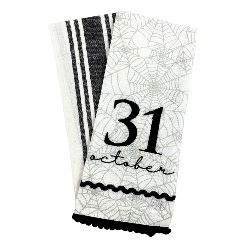 Kitchen Towels, Dish Cloths & Aprons |   October 31 Kitchen Towels – Set Of 2 Kitchen Towels, Dish Cloths & Aprons Kitchen Towels, Dish Cloths & Aprons