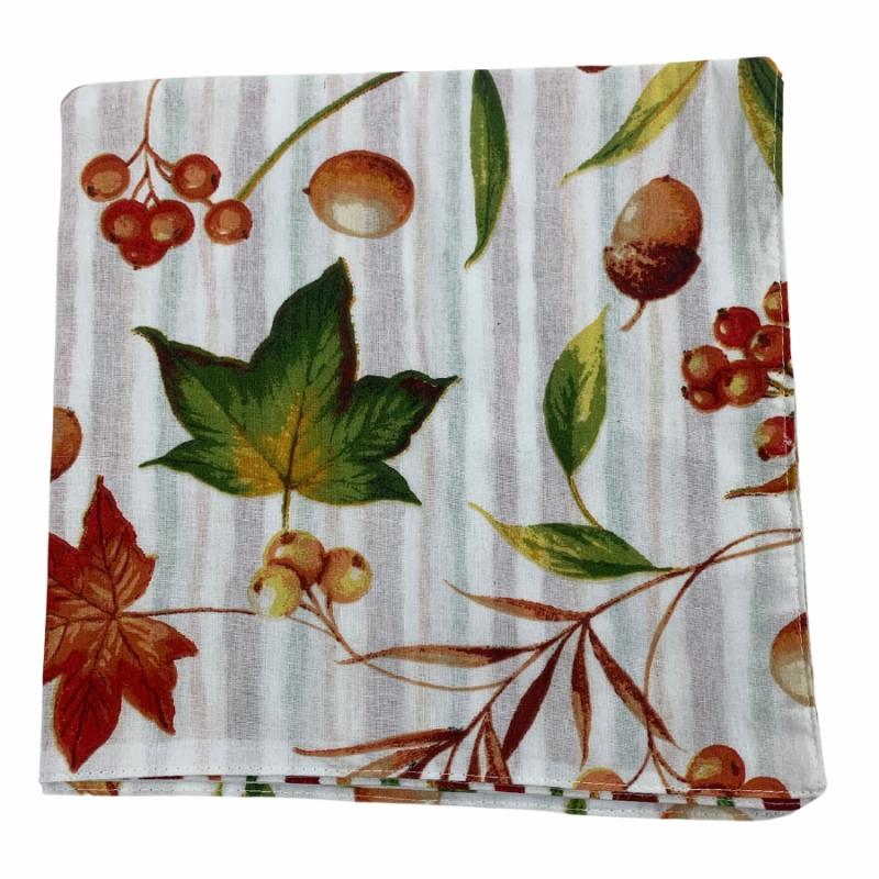 Napkins & Napkin Rings |   2-Sided Autum Leaves Napkin Linens Napkins & Napkin Rings