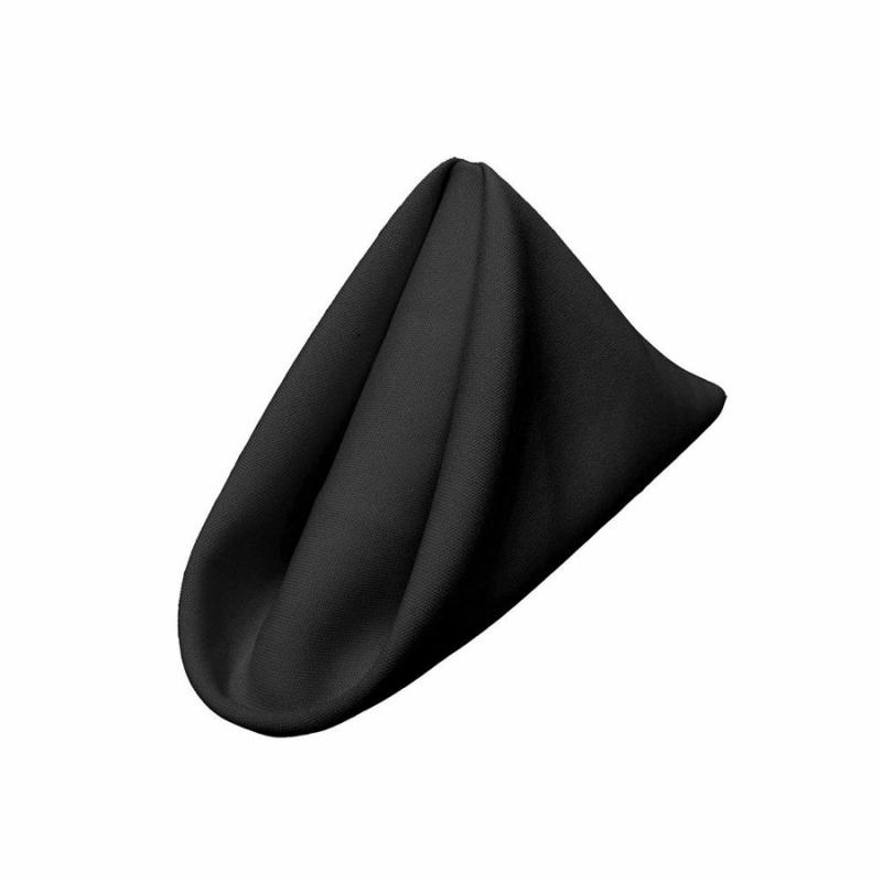 Napkins & Napkin Rings |   Fabric 6Ct Napkin- Black Linens Napkins & Napkin Rings