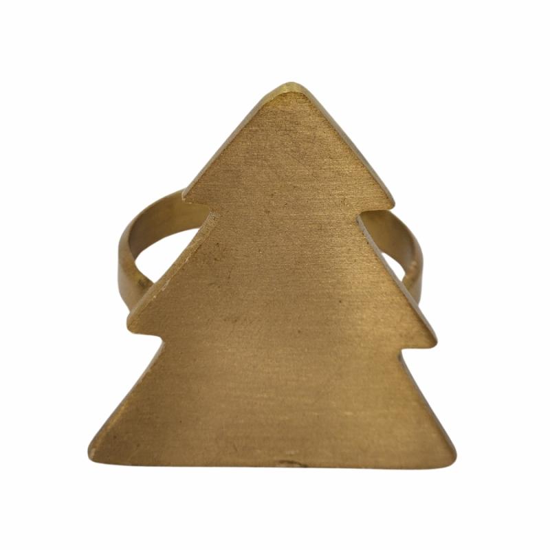 Napkins & Napkin Rings |   Gold Tree Napkin Ring Linens Napkins & Napkin Rings