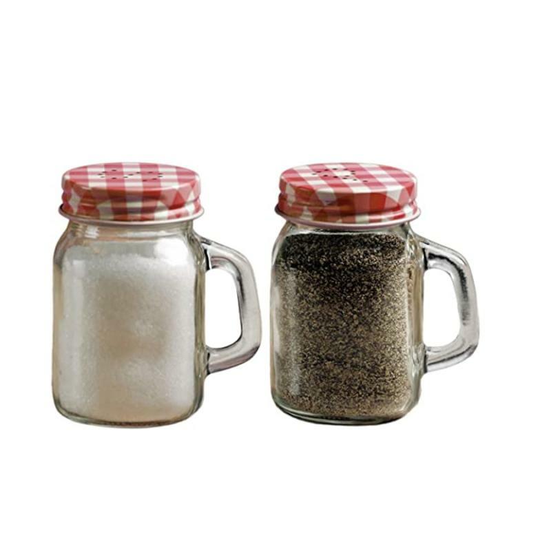 Oil, Vinegar, Salt & Pepper Shakers |   Moondance Mason Jar Salt & Pepper Shaker Set – Red Oil, Vinegar, Salt & Pepper Shakers Oil, Vinegar, Salt & Pepper Shakers