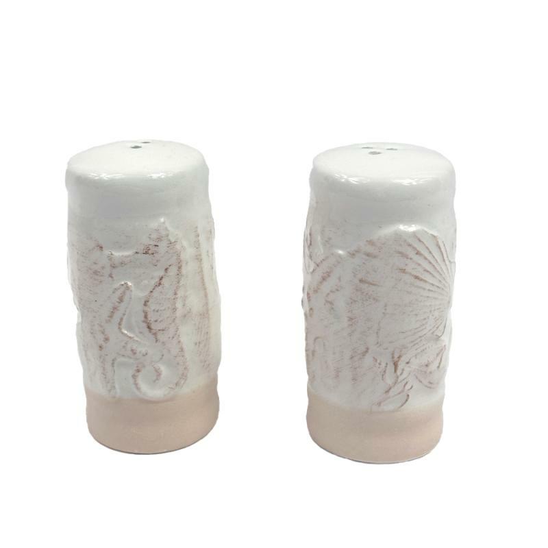 Oil, Vinegar, Salt & Pepper Shakers |   Sandy Shells Salt & Pepper Shakers Set Oil, Vinegar, Salt & Pepper Shakers Oil, Vinegar, Salt & Pepper Shakers