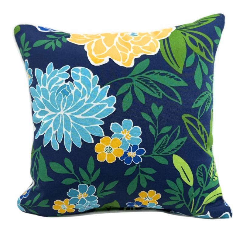 Outdoor Pillows |   17" Spring Bling Blue Outdoor Pillow Outdoor Living Outdoor Pillows