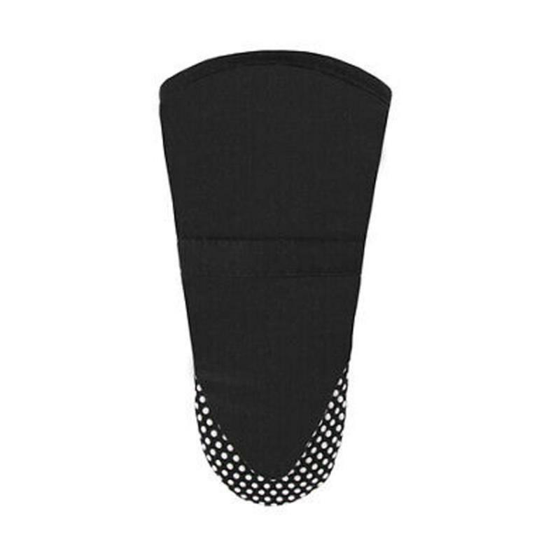 Pot Holders, Oven Mitts & Drying Mats |   Silicone Dot Oven Mitt – Black Linens Pot Holders, Oven Mitts & Drying Mats