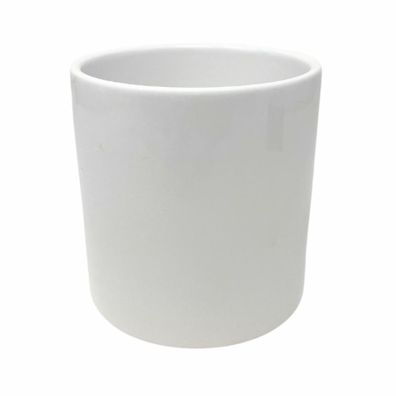 Pots And Planters |   4.5" White Cylinder Flower Pot Lawn & Garden Pots And Planters