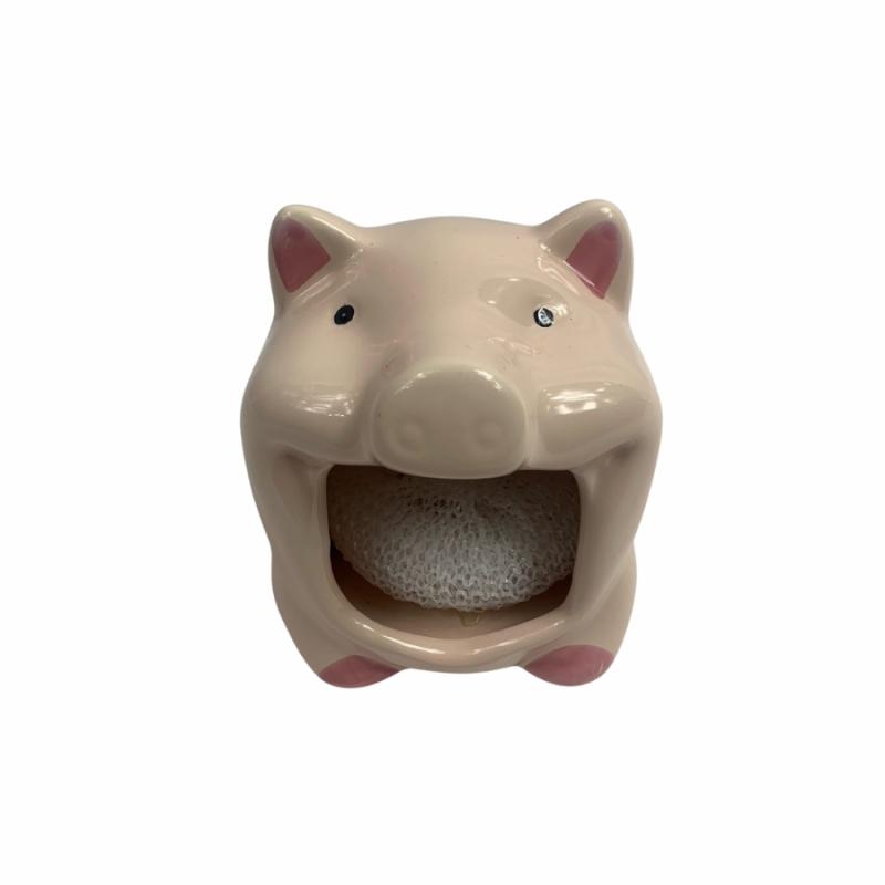 Scrubber Holders |   Piggy Scrubby Holder Kitchen & Bath Scrubber Holders