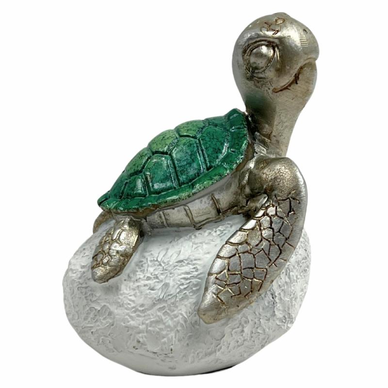 Sculptures & Figurines |   Mini Sea Turtle On Rock Home Accents Sculptures & Figurines