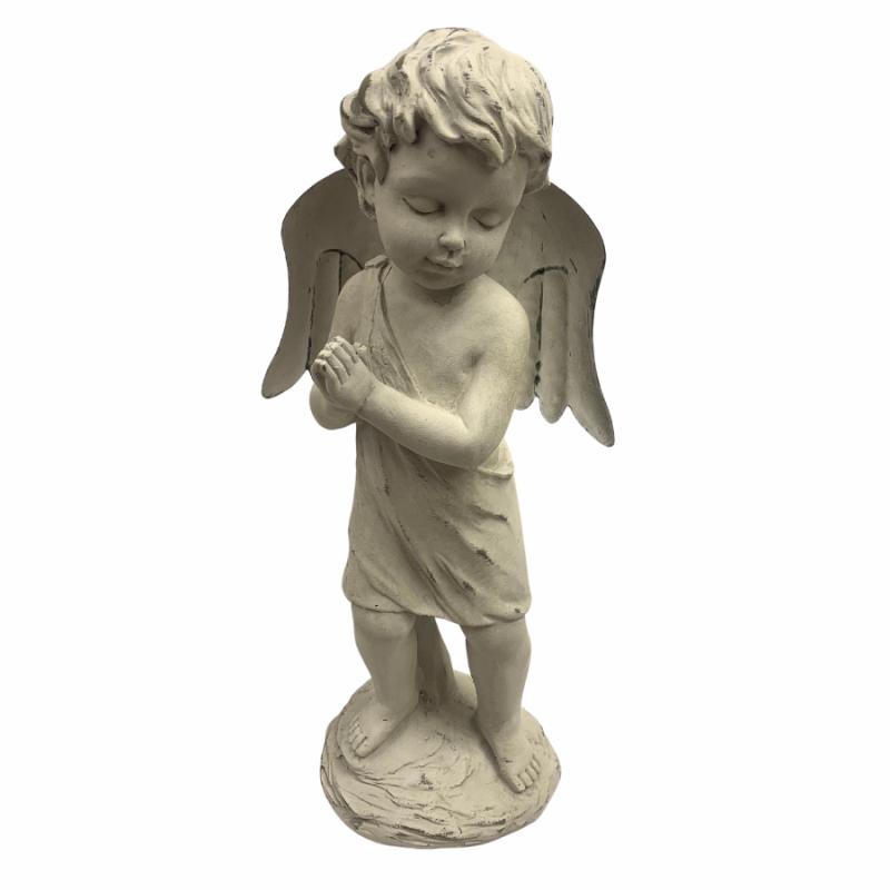 Sculptures & Figurines |   14" Praying Boy Angel Home Accents Sculptures & Figurines