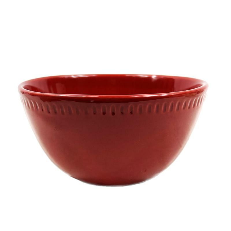 Serveware |   5.75" Ceramic Cereal Bowls – Red – Set Of 4 Serveware Serveware