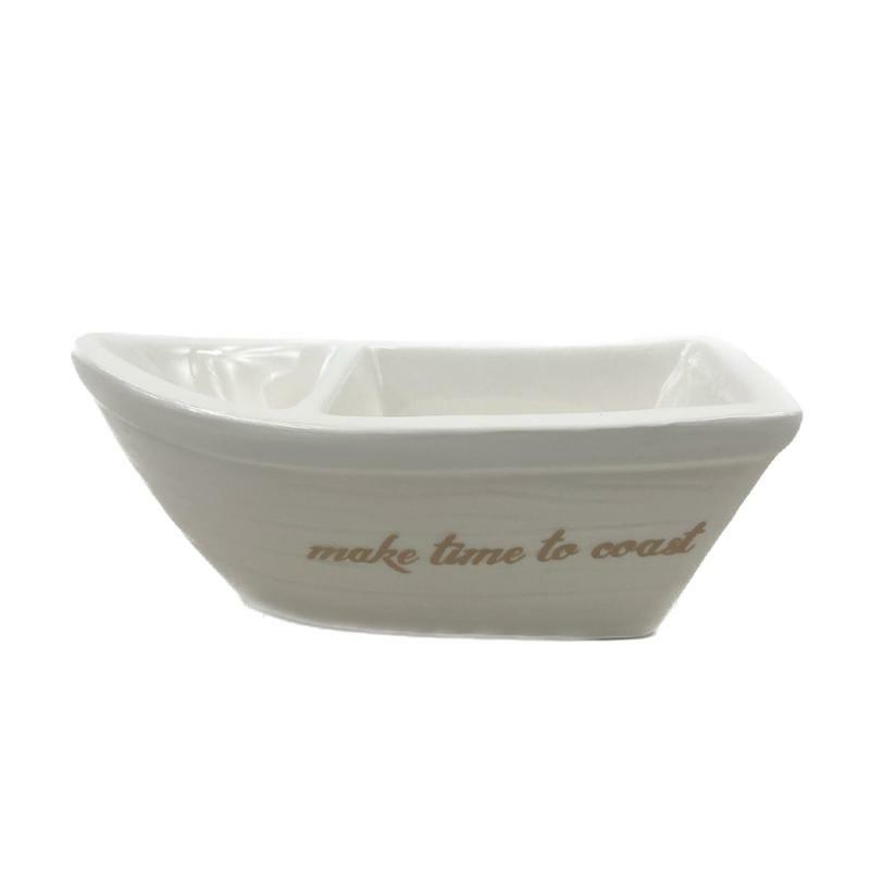 Serveware |   6" Make Time To Coast Boat Dish Serveware Serveware