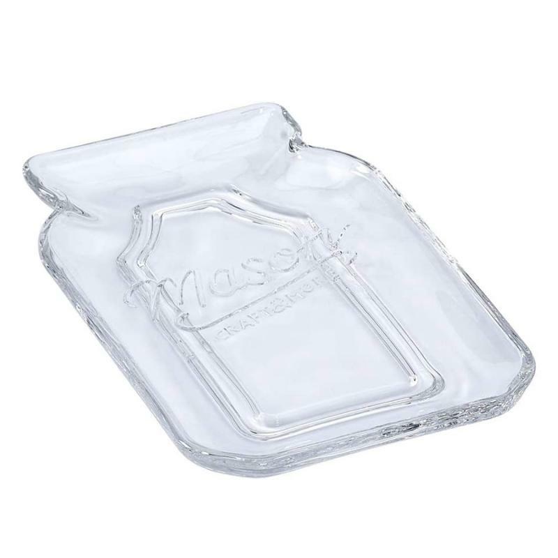 Serveware |   7.5"X5" Mason Jar Glass Spoon Rest Serveware Serveware