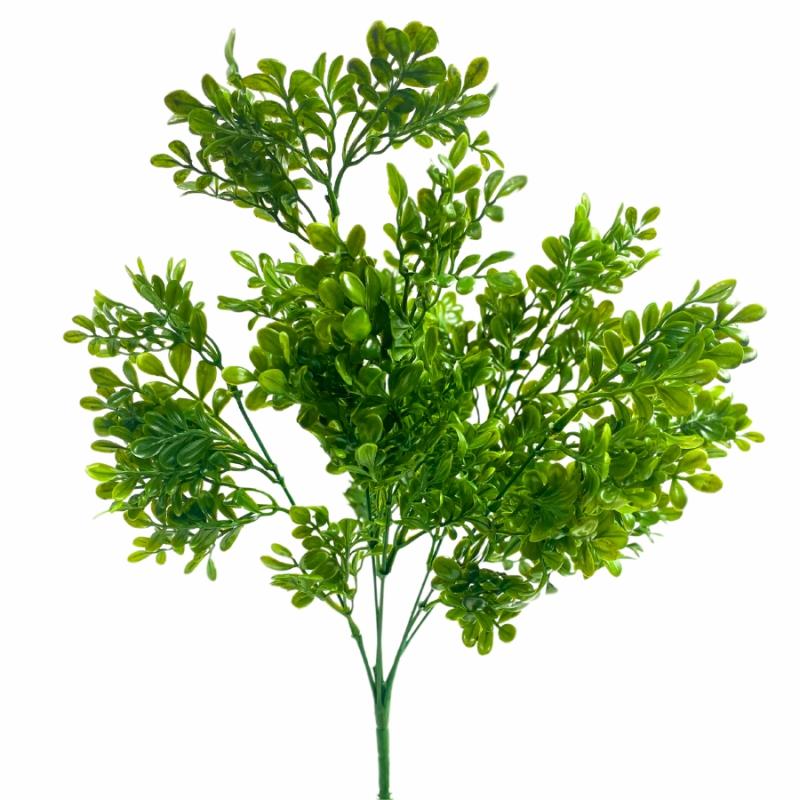 Stems, Bushes, Picks & Garlands |   19" Boxwood Bush Floral Stems, Bushes, Picks & Garlands