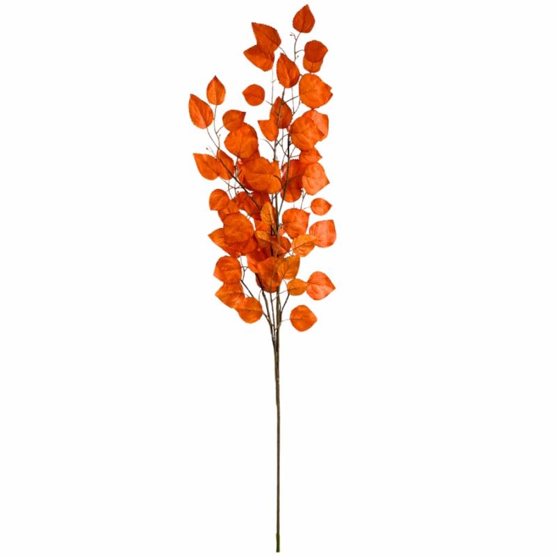 Stems, Bushes, Picks & Garlands |   34" Fall Leaves Bush – Orange Fall Floral & Crafts Fall Floral & Crafts