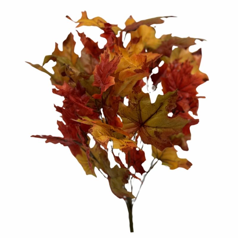 Stems, Bushes, Picks & Garlands |   17.5" Maple Leaf Bush Fall Floral & Crafts Fall Floral & Crafts