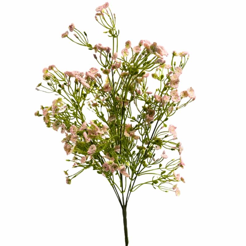 Stems, Bushes, Picks & Garlands |   19" Pink Gypso Bush Floral Stems, Bushes, Picks & Garlands