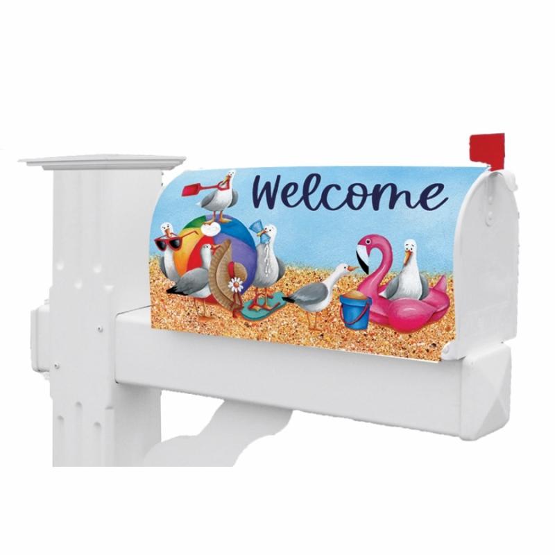 Summer Mailbox Covers |   Silly Sea Gulls Mailbox Cover Lawn & Garden Summer Mailbox Covers