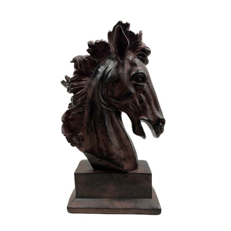 Tabletop Decor |   14.5" Horse Head Statue Home Accents Sculptures & Figurines