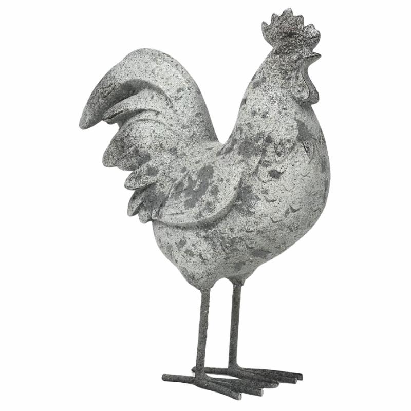 Tabletop Decor |   8.5" Resin And Metal Rooster Home Accents Sculptures & Figurines