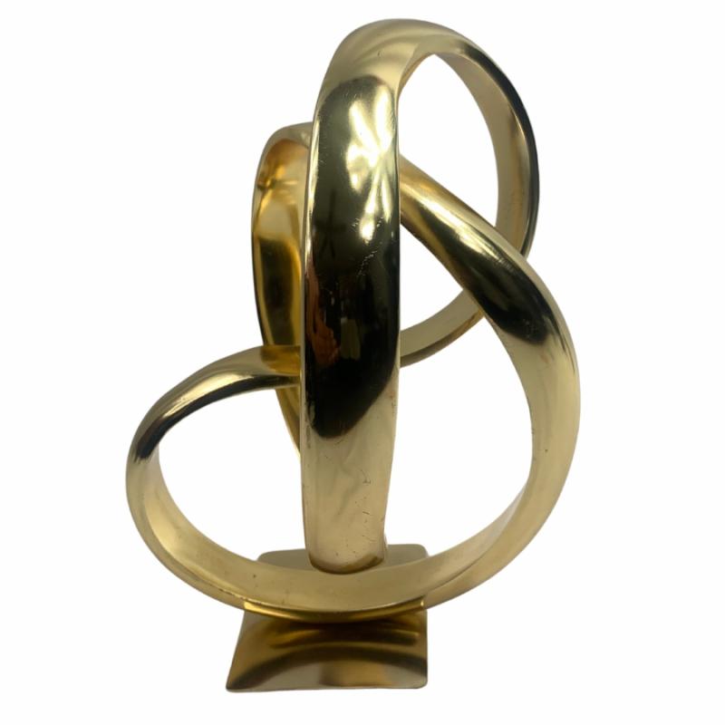 Tabletop Decor |   Loop Of Life Gold Sculpture Home Accents Sculptures & Figurines