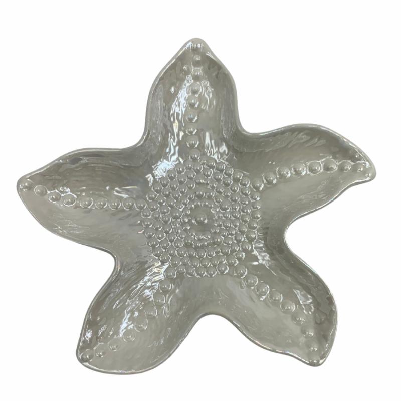 Tabletop Decor |   White Starfish Tray Home Accents Tabletop Decor