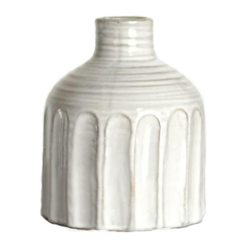 Vases & Urns |   6" Bud Vase – Off White Home Decor Vases & Urns