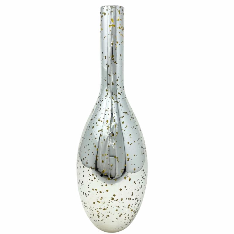 Vases & Urns |   Champagne Speckled Reflective Vase Home Decor Vases & Urns