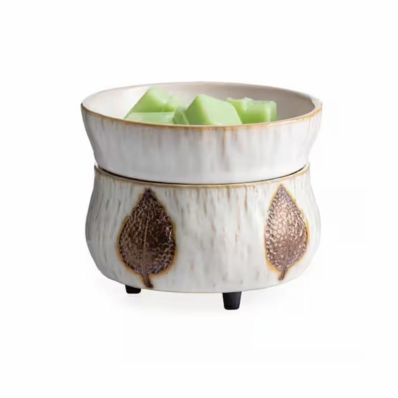 Warmers & Diffusers |   2-In-1 Fragrance Warmer Bronze Leaf Warmers & Diffusers