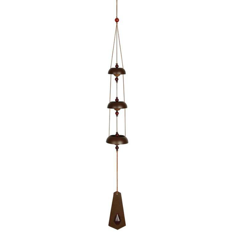 Windchimes |   23" Temple Bells – Rustic Amber Lawn & Garden Windchimes