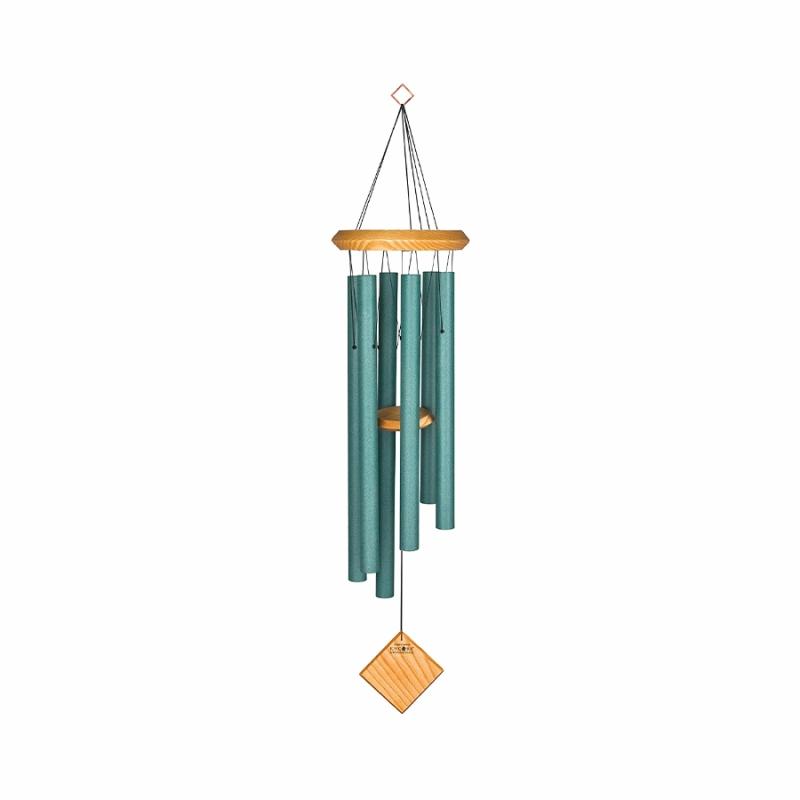 Windchimes |   27" Chimes Of Pluto – Verdigris Lawn & Garden Windchimes