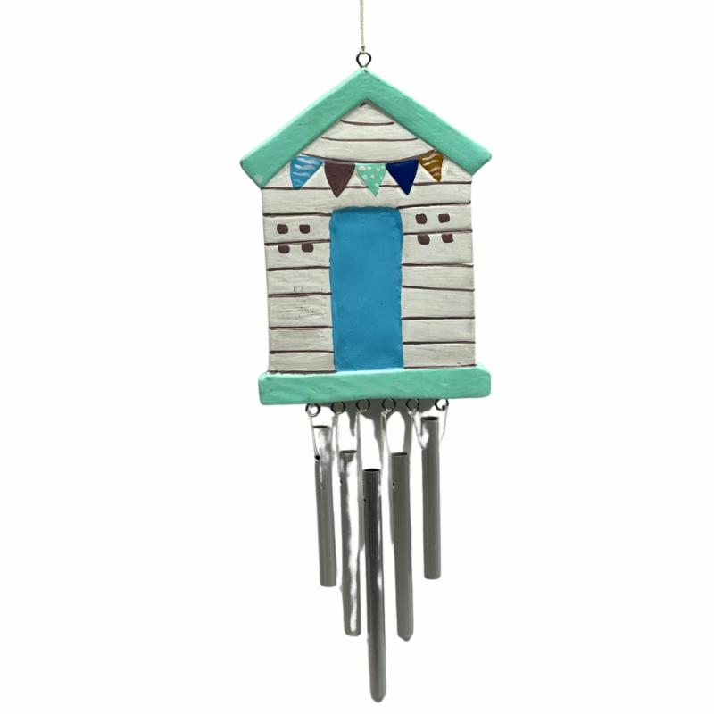 Windchimes |   Wood Turquoise Wind Chime Lawn & Garden Windchimes