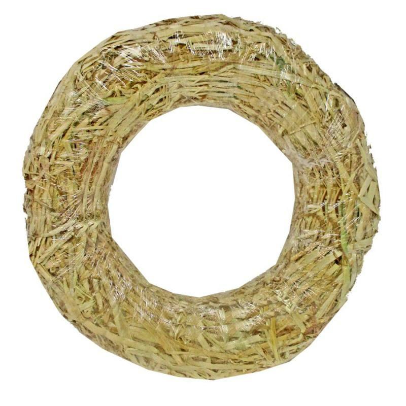 Wreath Forms |   Straw Wreath Clear Wrapped – 12" Crafting Wreath Forms