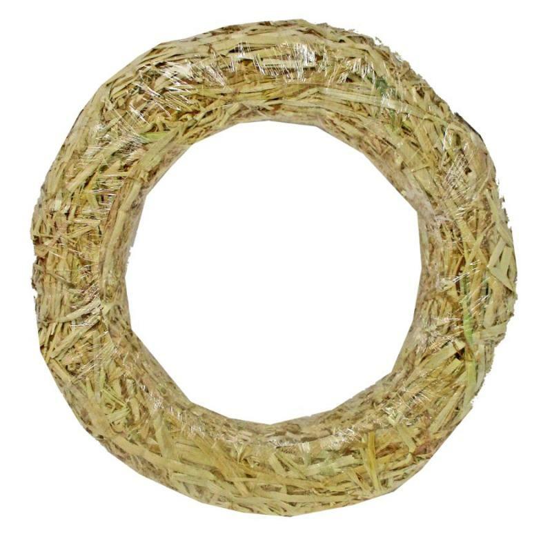 Wreath Forms |   Straw Wreath Clear Wrapped – 16" Crafting Wreath Forms