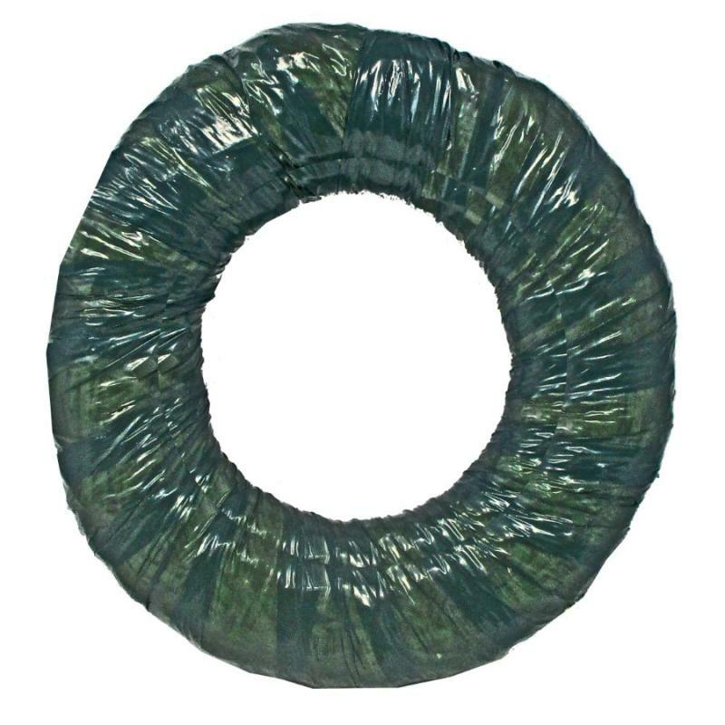 Wreath Forms |   Straw Wreath Green Wrapped – 12" Crafting Wreath Forms