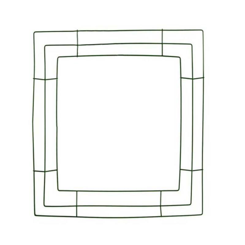 Wreath Forms |   Wire Wreath Form – 14" Square Crafting Wreath Forms