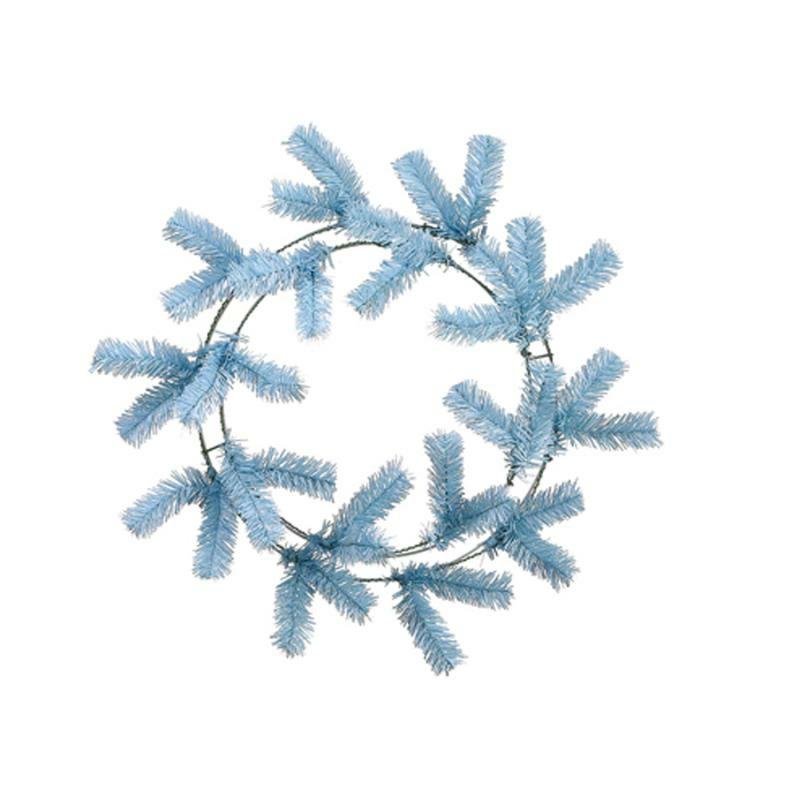 Wreath Forms |   Work Wreath, 24" Baby Blue Pine Crafting Wreath Forms