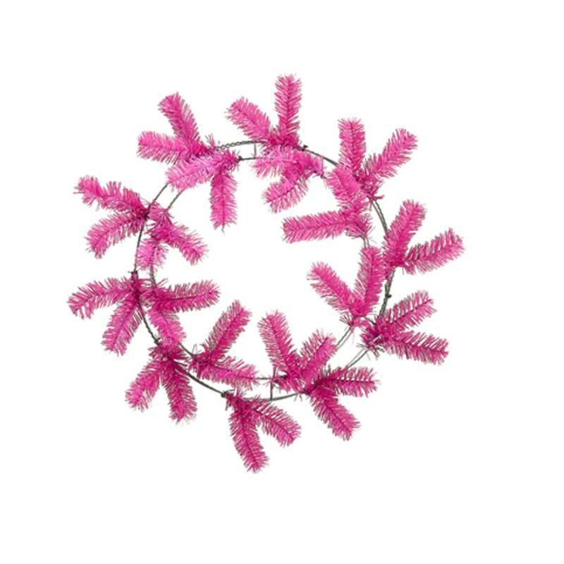 Wreath Forms |   Work Wreath, 24" Hot Pink Pine Crafting Wreath Forms