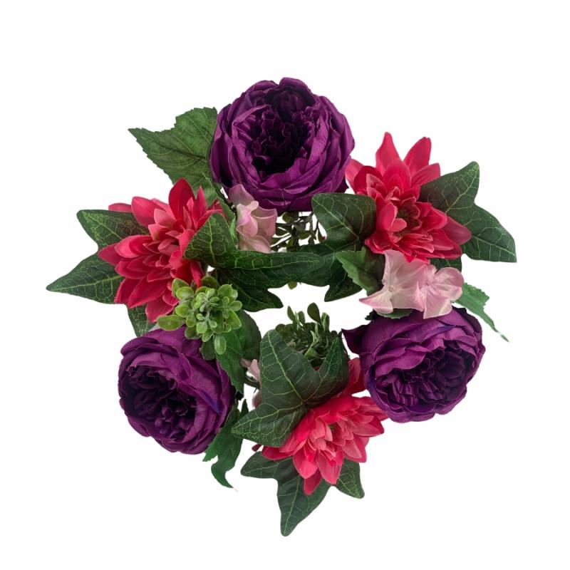 Wreaths, Arrangements & Trees |   12" Flower Floral Wreath Floral Wreaths, Arrangements & Trees