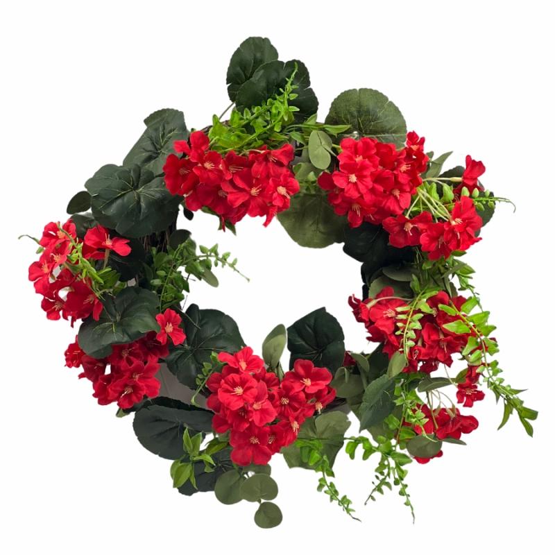 Wreaths, Arrangements & Trees |   24" Geranium Foliage Wreath Floral Wreaths, Arrangements & Trees