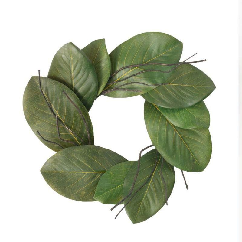 Wreaths, Arrangements & Trees |   6.5" Magnolia Leaf Accent Ring Floral Wreaths, Arrangements & Trees