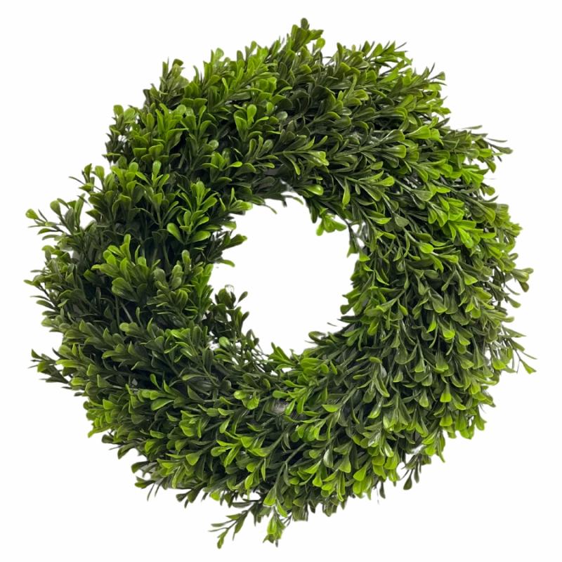 Wreaths, Arrangements & Trees |   12" Spring Boxwood Wreath Floral Wreaths, Arrangements & Trees