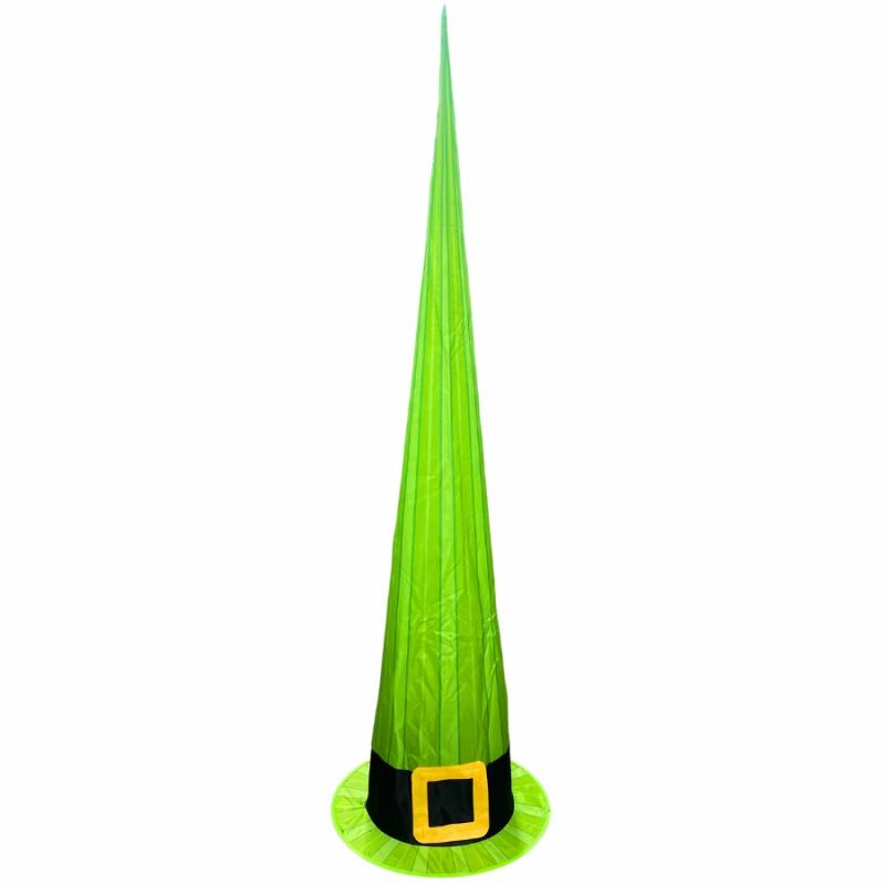 Yard Decor |   Color Changing Led Halloween Witch Hat – Green Lawn & Garden Yard Decor