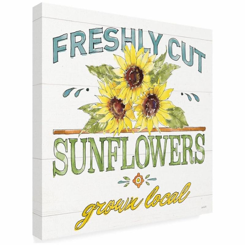 Yard Decor |   Freshly Cut Sunflowers Sign Lawn & Garden Yard Decor