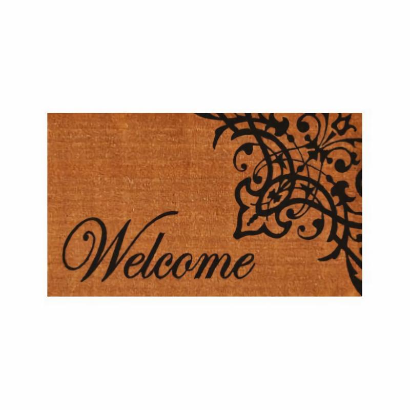 Coir Doormats |   Scroll Welcome Doormat Coir Doormats Coir Doormats