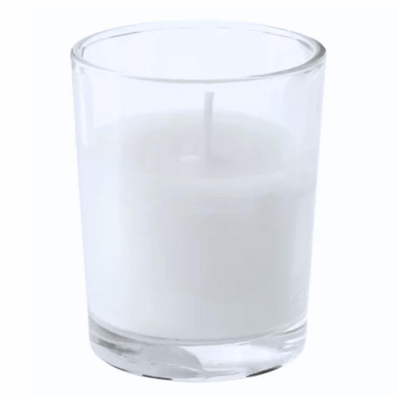 Candles |   White Tea Light Candle In Glass Jar Candles Candles