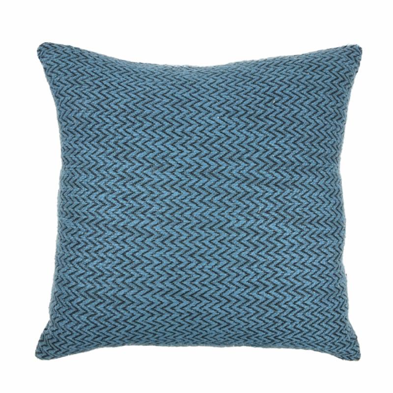 Indoor Pillows |   20" Dark Blue With Zig Zag Pattern Indoor Pillow Home Accents Indoor Pillows