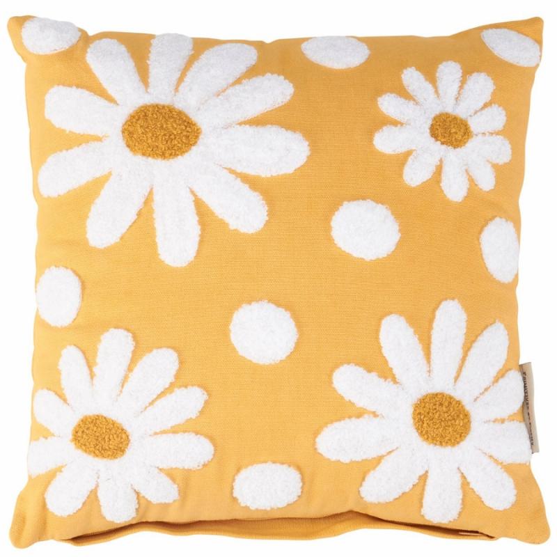 Indoor Pillows |   Tuffed Daisy Pillow Home Accents Indoor Pillows