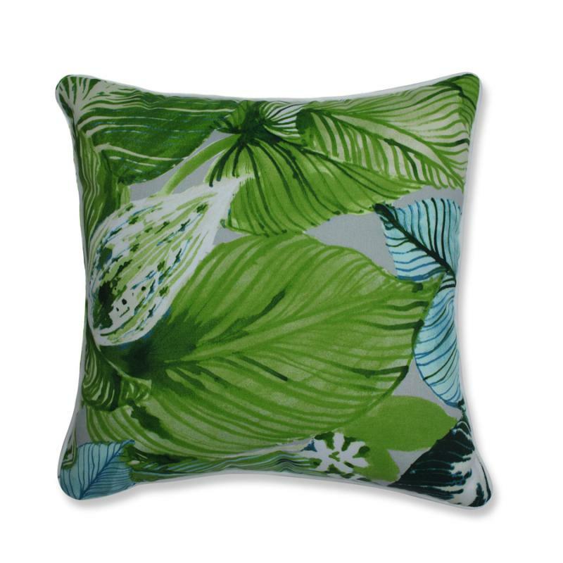 Outdoor Pillows |   17" Lush Leaf Jungle Outdoor Pillow Outdoor Living Outdoor Pillows