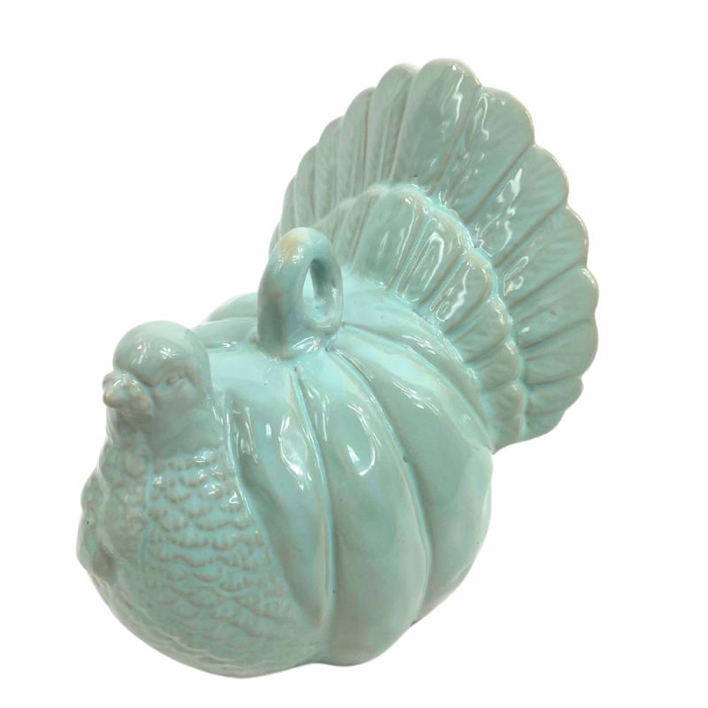 Tabletop Decor |   Turkey-Pumpkin Figurine – Blue Home Accents Sculptures & Figurines