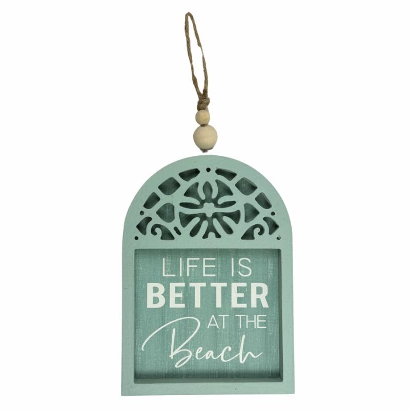 Wall Decor |   Better At The Beach Wall Sign Home Accents Wall Decor